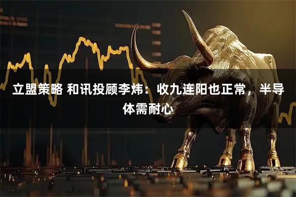 立盟策略 和讯投顾李炜：收九连阳也正常，半导体需耐心